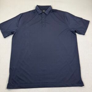 U Suck At Golf Polo Shirt Mens XL Navy Blue USAG Active‎ Tee Outdoor Casual